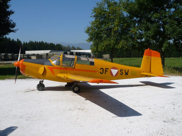 Saab 91D Safir 3F-SW Austrian Air Force, Luftfahrtmuseum Zeltweg, Austria