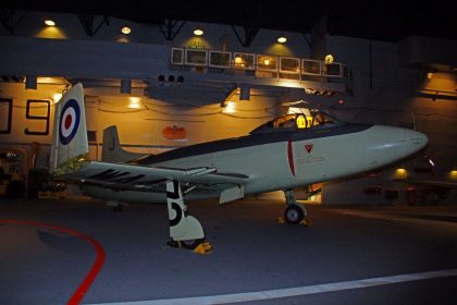 Vickers Supermarine Attacker F.1 WA473/J-102 Fleet Air Arm, Fleet Air Arm Museum RNAS Yeovilton, United Kingdom