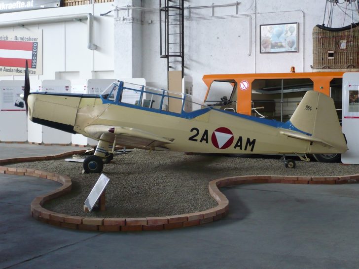 Zlin 126 2A-AM Austrian Air Force, Luftfahrtmuseum Zeltweg, Austria