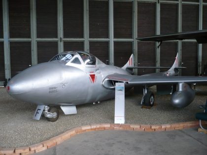 de Havilland DH115 Vampire T.55 5C-VF Austrian Air Force, Luftfahrtmuseum Zeltweg, Austria