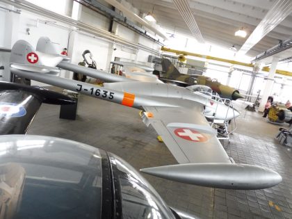 de Havilland Venom FB.50 J-1635 Swiss Air Force, Luftfahrtmuseum Wernigerode, Germany