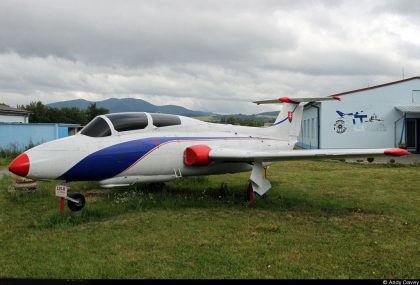 Aero L-29R Delphin 2823 Slovak Air Force, Stredná odborná škola letecko-technická Trenčín-Biskupice, Slovakia | Andy Davey