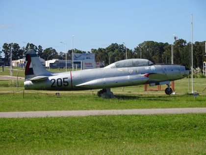 Lockheed T-33A 205 Uruguay Air Force, Museo Aeronáutico Cnel. (Av.) Jaime Meregalli Montevideo, Uruguay