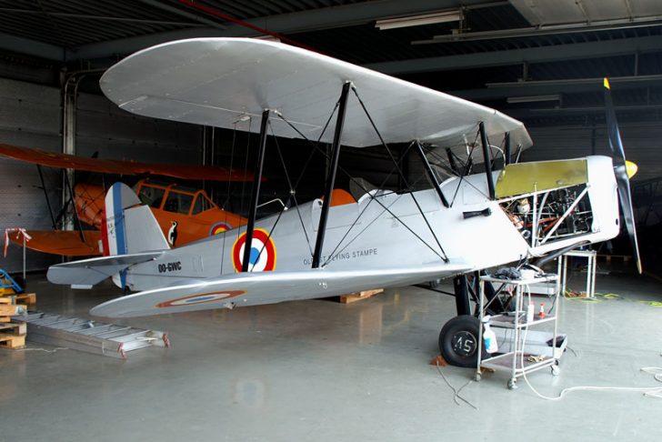 Stampe Vertongen SV.4A OO-GWC French Air Force, Stampe and Vertongen Museum Luchthaven Antwerpen-Deurne, Belgium