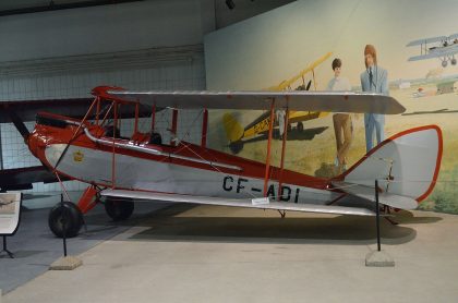 de Havilland DH.60M Gypsy Moth CF-ADI used briefly by Prairie Airways, Moose Jaw then by the Moose Jaw Flying Club, Western Development Museum / History of Transportation, Moose Jaw Canada