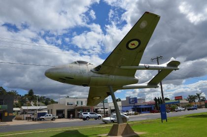 de Havilland Vampire T.35 A79-612 Royal Australian Air Force (RAAF), Ex Wagga Wagga, Bolton Park