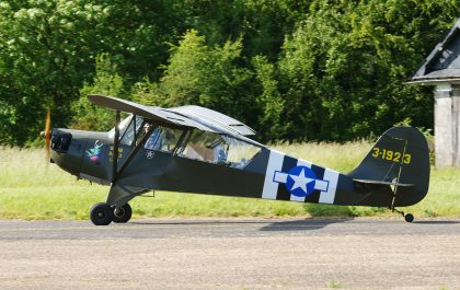 Aeronca O-58B G-BRHP/3-1923 USAAF, L-birds back to Normandy – Saint-Andre-de-L’Eure, France