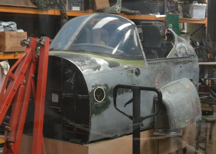 BAC Jet Provost T.3 (cockpit) XM468 RAF, Wings Museum – World War Two Remembrance Museum Balcombe, UK