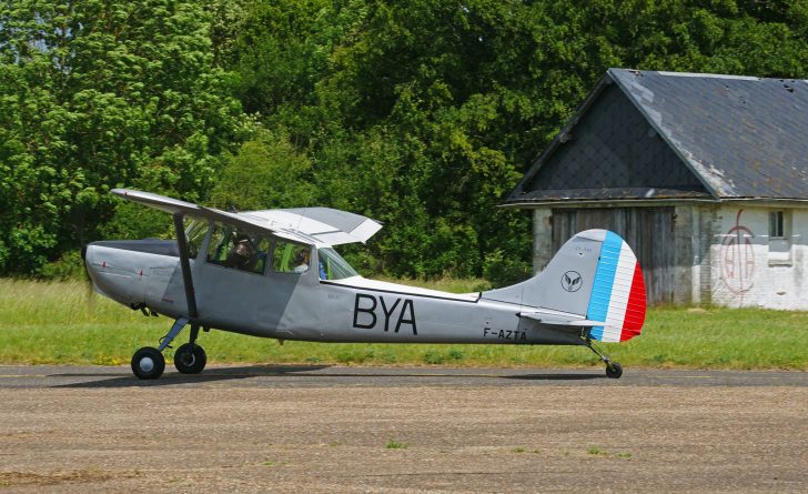 Cessna L-19 Bird Dog F-AZTA 24 545/BYA French Army, L-birds back to Normandy, Saint-Andre-de-L’Eure, France