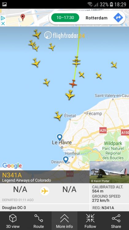 Dakotas to Caen June 5 2019 Flightradar24