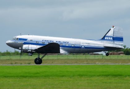 Douglas DC-3A OH-LCH Aeroveteran OY as Aero - Finnish Airlines, Daks over Normandy