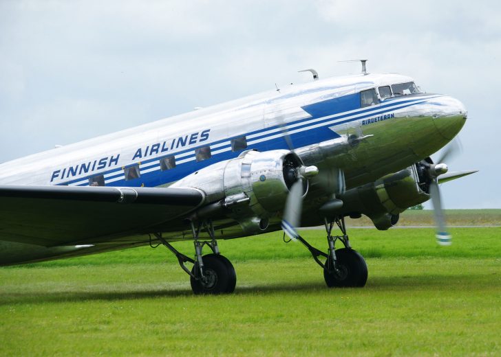 Douglas DC-3A OH-LCH Aeroveteran OY as Aero - Finnish Airlines, Daks over Normandy