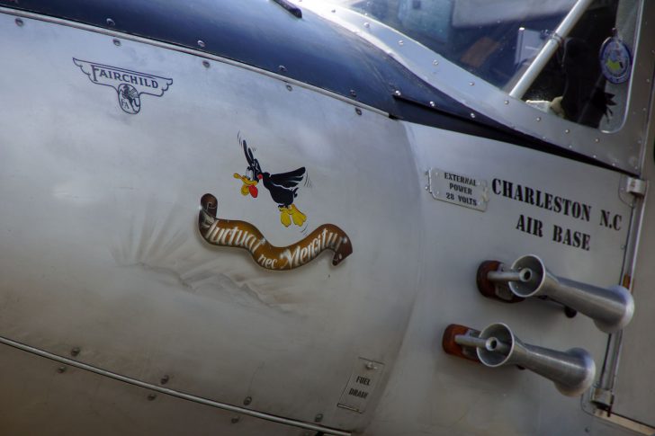 Fairchild 24R-46 Argus Mk.2 F-PBCM/V-162 U.S. Coast Guard "Fluctuat nec Mergitur", L-birds back to Normandy, Saint-Andre-de-L’Eure, France