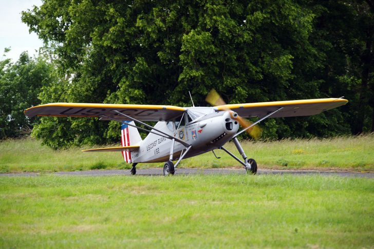 Fairchild 24R-46 Argus Mk.2 F-PBCM/V-162 U.S. Coast Guard "Fluctuat nec Mergitur", L-birds back to Normandy, Saint-Andre-de-L’Eure, France