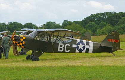 Piper J-3C-65 Cub 329567/BC USAAF "D-Day Doll", L-birds back to Normandy, Saint-Andre-de-L’Eure, France