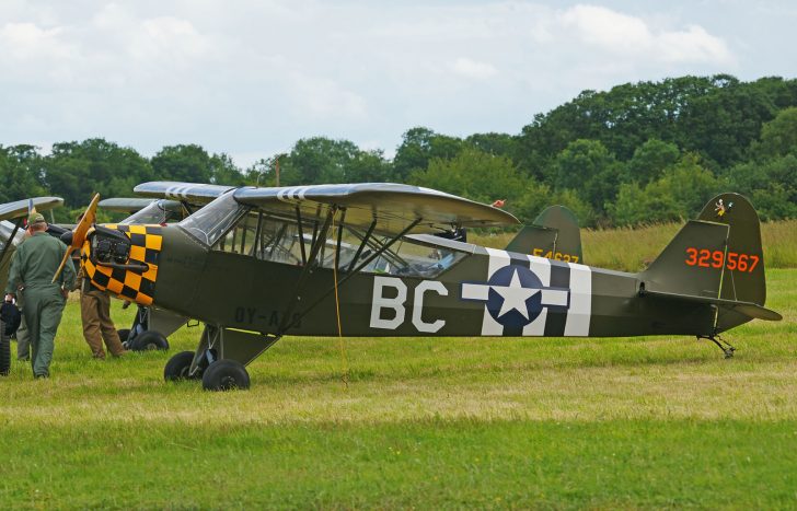 Piper J-3C-65 Cub 329567/BC USAAF "D-Day Doll", L-birds back to Normandy, Saint-Andre-de-L’Eure, France