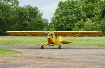 Piper J-3C-65 Cub F-AZII U.S. Army, L-birds back to Normandy, Saint-Andre-de-L’Eure, France