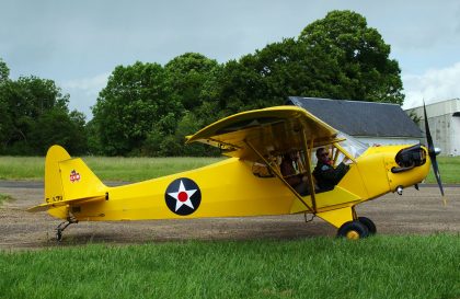 Piper J-3C-65 Cub F-AZII U.S. Army, L-birds back to Normandy, Saint-Andre-de-L’Eure, France