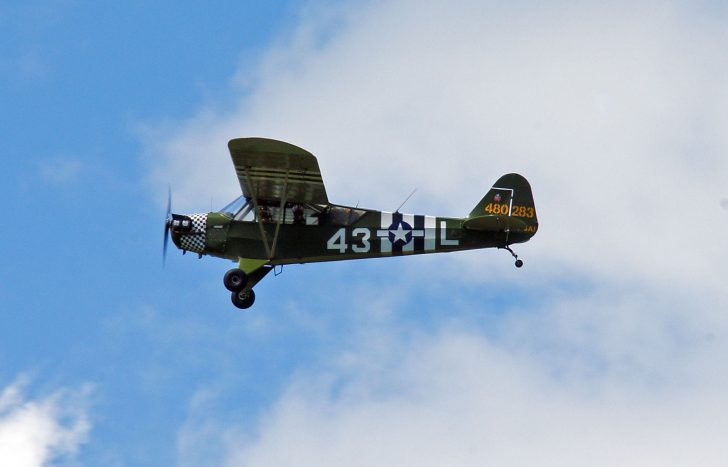 Piper J3C-65 Cub LN-SAI/480283/43-L USAAF, L-birds back to Normandy, Saint-Andre-de-L’Eure, France