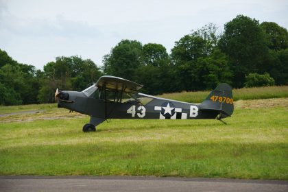 Piper J3C-65 Cub N29EG/479709/43-B USAAF, L-birds back to Normandy, Saint-Andre-de-L’Eure, France