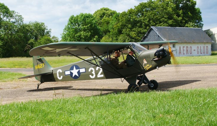 Piper J3C-65 Cub OY-ECS/54627/32-C USAAF, L-birds back to Normandy, Saint-Andre-de-L’Eure, France