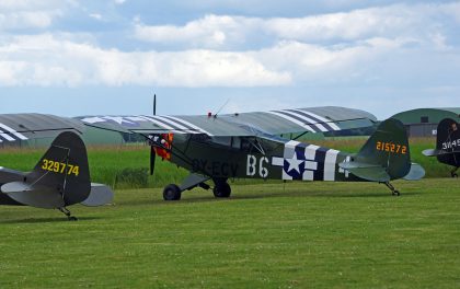 Piper L-4A Cub OY-ECV/215272/B6-4 USAAF, L-birds back to Normandy, Saint-Andre-de-L’Eure, France