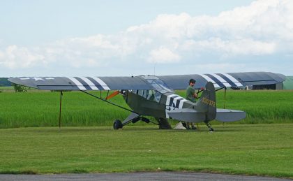 Piper L-4H Grasshopper G-AISX/330372 USAAF, L-birds back to Normandy, Saint-Andre-de-L’Eure, France