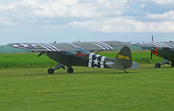 Piper L-4H Grasshopper OY-DHN/329774 USAAF, L-birds back to Normandy, Saint-Andre-de-L’Eure, France