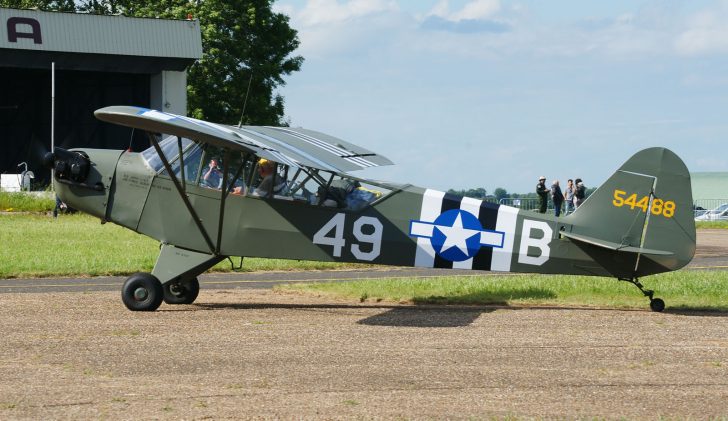 Piper L-4J Grasshopper PH-UCS/45-4488/49-B USAAF, L-birds back to Normandy, Saint-Andre-de-L’Eure, France