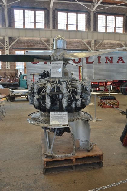 Pratt & Whitney R-1830 Twin Wasp Engine of C-53 N56V, North Carolina Transportation Museum Spencer, NC