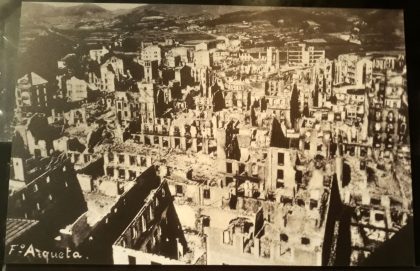 Gernika-Lumo after bombing 26th April 1937, Museo de la Paz de Guernica Gernika-Lumo, Spain