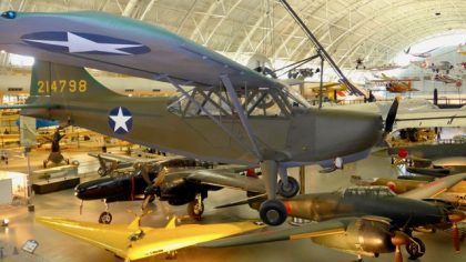 Stinson L-5 Sentinel 42-14798 USAF, Steven F. Udvar-Hazy Center Chantilly, Virginia USA