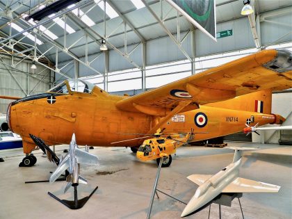 Hunting H126 XN714 RAF, Royal Air Force Museum Cosford, Cosford Shifnal, UK