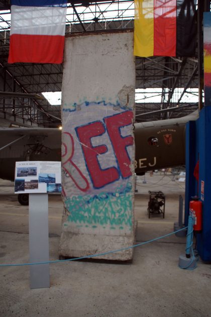 Berlin Wall, Musée de l’Alat et de l’Hélicoptère, Dax France