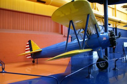 Boeing Stearman PT 17 Kaydet 41-8860 US Army, Musée de l’Air et de l’Espace | Aéroport de Paris-Le Bourget, France