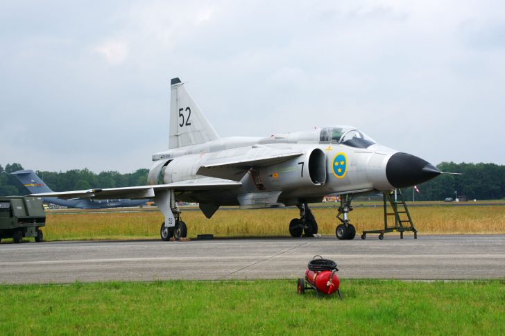 Saab AJS37 Viggen SE-DXN/37098/52 Swedish Air Force Historic Flight, Luchtmachtdagen 2019 Volkel