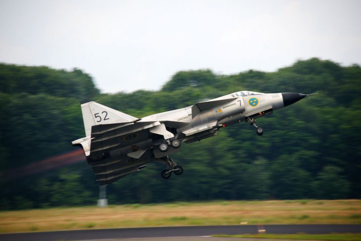 Saab AJS37 Viggen SE-DXN/37098/52 Swedish Air Force Historic Flight, Luchtmachtdagen 2019 Volkel