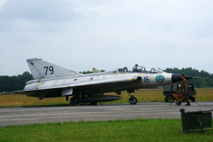 Saab Sk35C Draken SE-DXP/35810/79 Swedish Air Force Historic Flight, Luchtmachtdagen 2019 Volkel