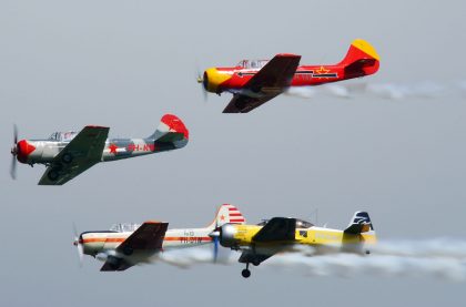 Sukhoi Su-29 and Yakovlev Yak-52 Thunder Yaks, Luchtmachtdagen 2019 Volkel