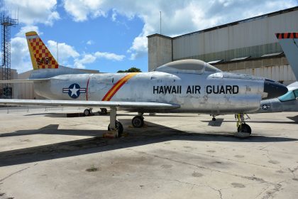 North American F-86L Sabre 52-4191 Hawai Air Guard USAF, Pearl Harbor Aviation Museum Honolulu, Hawaii