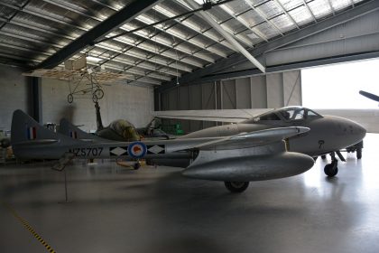 de Havilland DH.115 Vampire T.11 NZ5707 Royal New Zealand Air Force, Ashburton Aviation Museum, Ashburton New Zealand