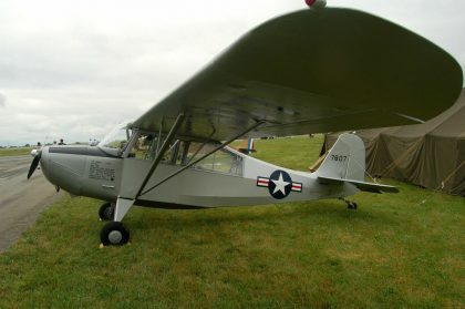 Aeronca L-16A (7BCM) N9325H/7807 USAAF, Mid Atlantic Air Museum Air Show 2013