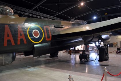 Avro Lancaster B-VII NE181/JN-M (left) & ND752/AA-O (right) RAF, Museum of Transport and Technology Auckland, New Zealand