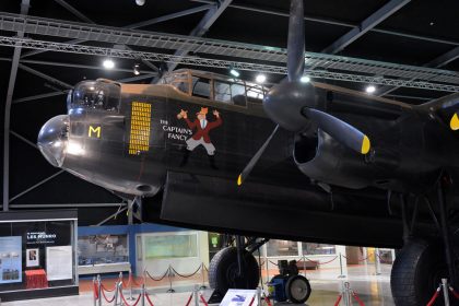 Avro Lancaster B-VII NE181/JN-M (left) & ND752/AA-O (right) RAF, Museum of Transport and Technology Auckland, New Zealand