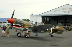 Curtiss P-40M Warhawk NX1232N/00 Flying Tigers USAAF, Mid Atlantic Air Museum Air Show 2013