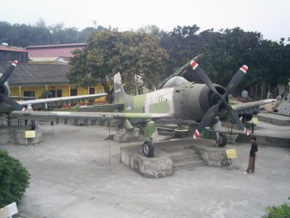 Douglas A-1H Skyraider 134636 USAF, Vietnam Military History Museum Hanoi Vietnam