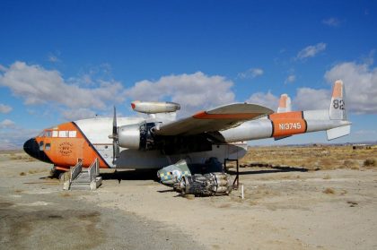 Fairchild C-119C Flying Boxcar N13745/82 Hemet Valley Flying Service, Milestones of Flight Air Museum Lancaster, California