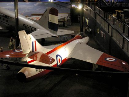 Hawker Hunter Mk.4 WV395 RAF, Aviodrome Lelystad, Netherlands