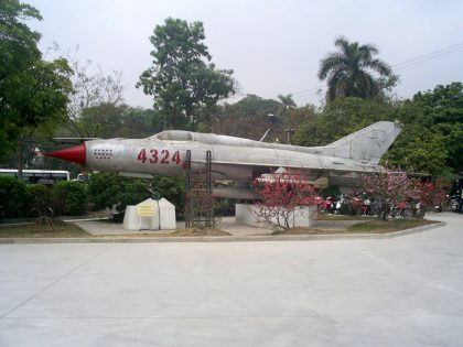 Mikoyan Gurevich MiG-21PF 4324 Vietnamese Air Force, Vietnam Military History Museum Hanoi Vietnam