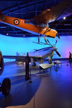 Auster T7C (Antartic) NZ1707 and North American P-51D Mustang NZ2410 Royal New Zealand Air Force, Air Force Museum of New Zealand Wigram, Christchurch